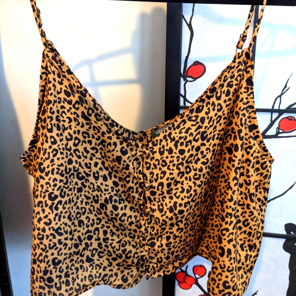 Crop top animal print, XL
